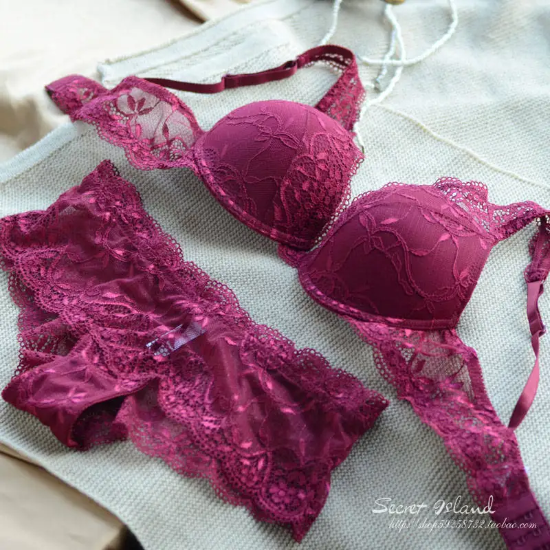 St.Yves Bra 3 Per 4 Cup Lace - Maroon
